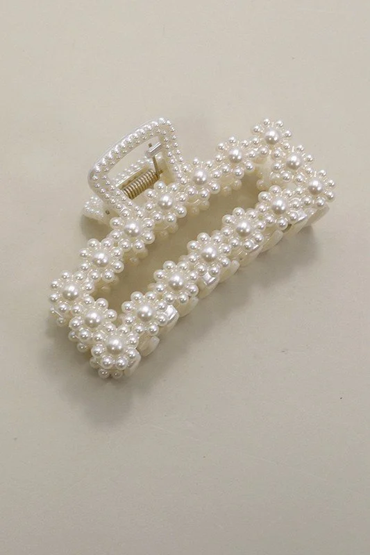 Pearl Hair Claw Clips