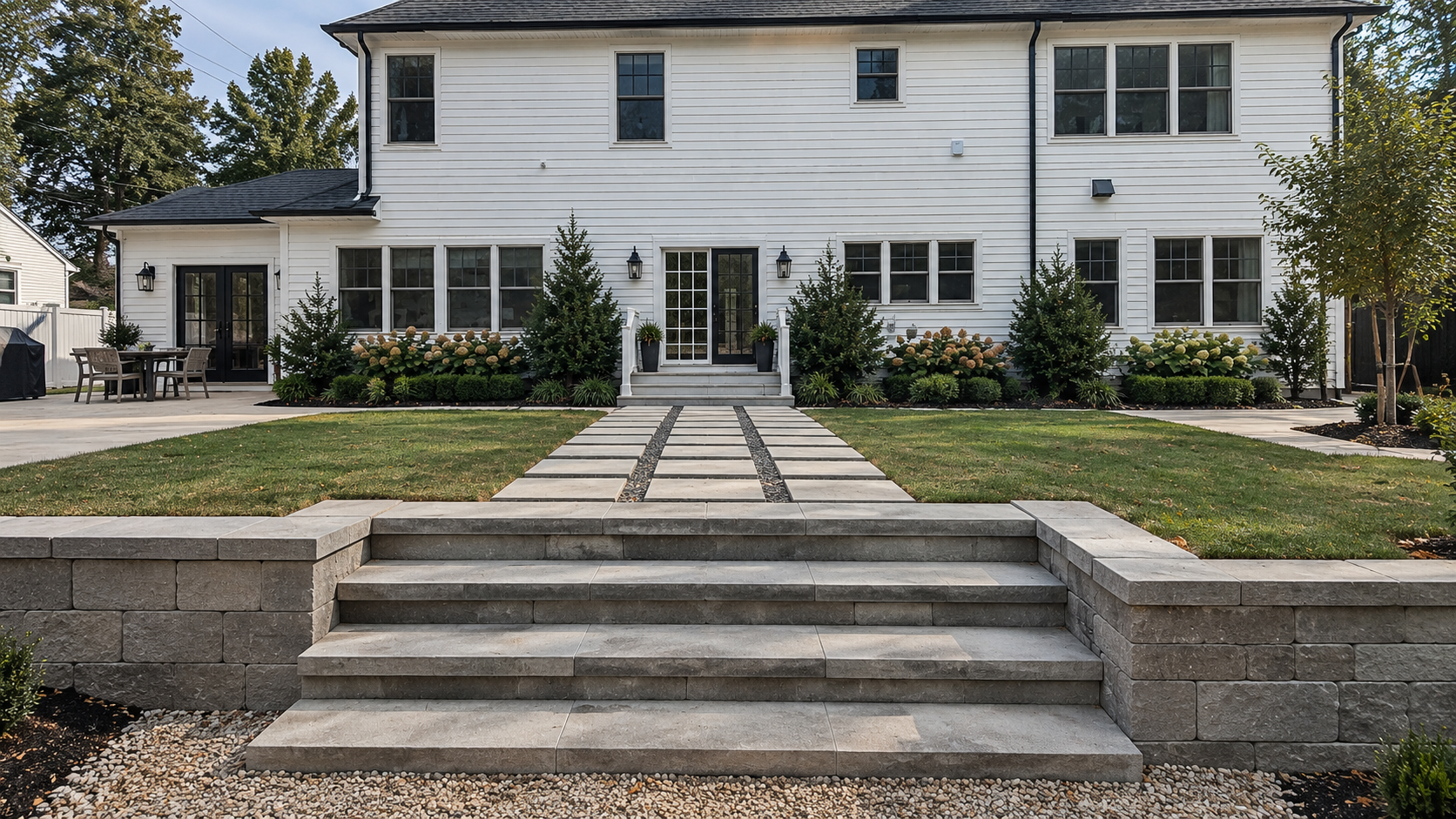 Retainer Walls, Stoops, and Steppingstone