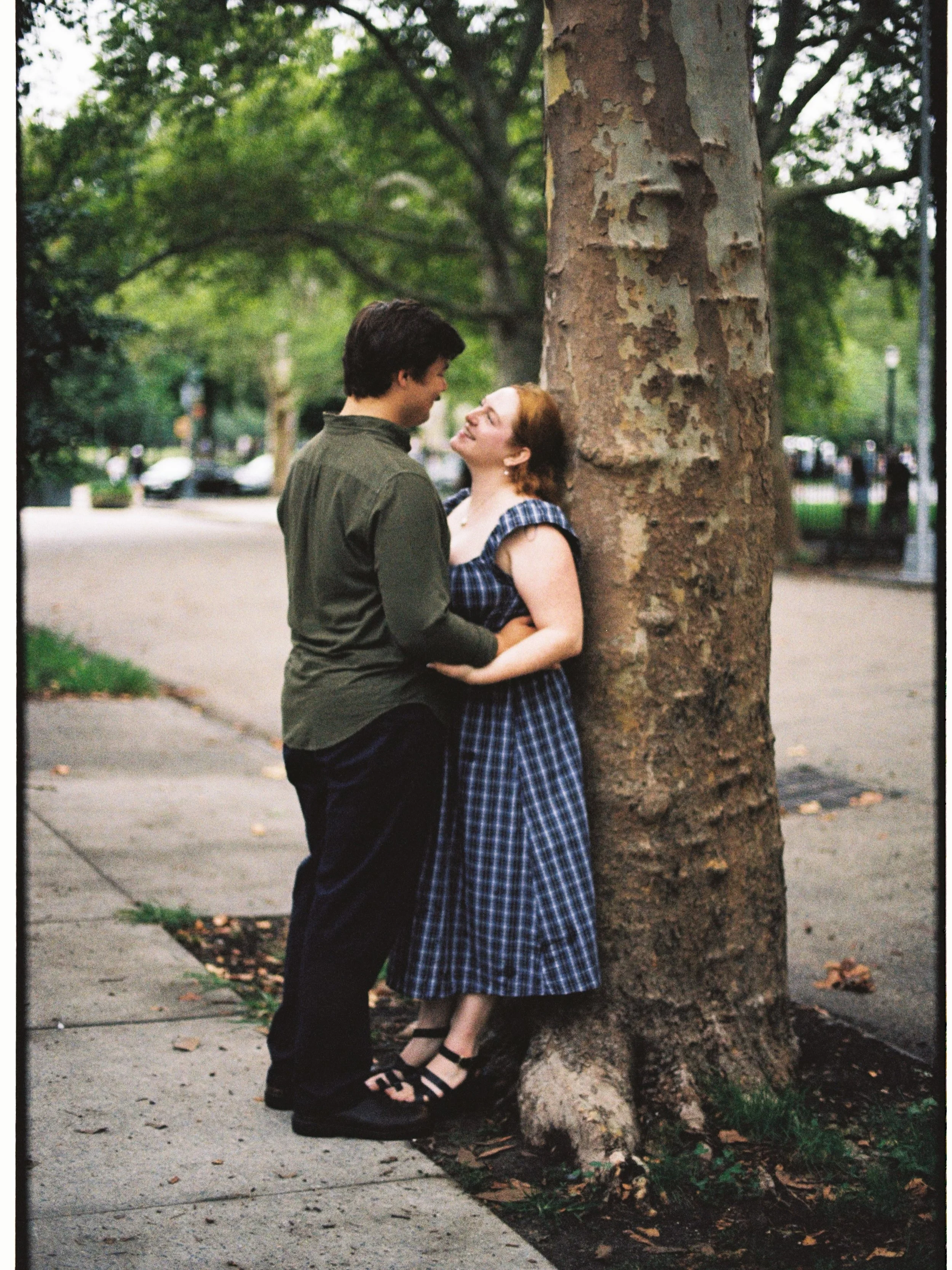 dreamy engagement photos for Blythe &amp; Liam on film 🤍