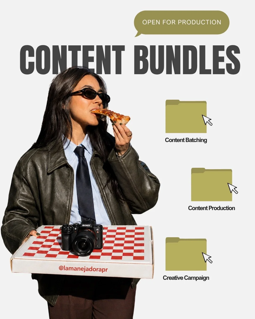 &iquest;Manejas las redes de tu negocio, pero ya est&aacute;s corto de ideas? 👀📁

Estos Content Bundles son para ti.

Mi equipo y yo nos encargamos de planificar y producir fotograf&iacute;as, reels y video shorts para mostrar lo que hace especial 