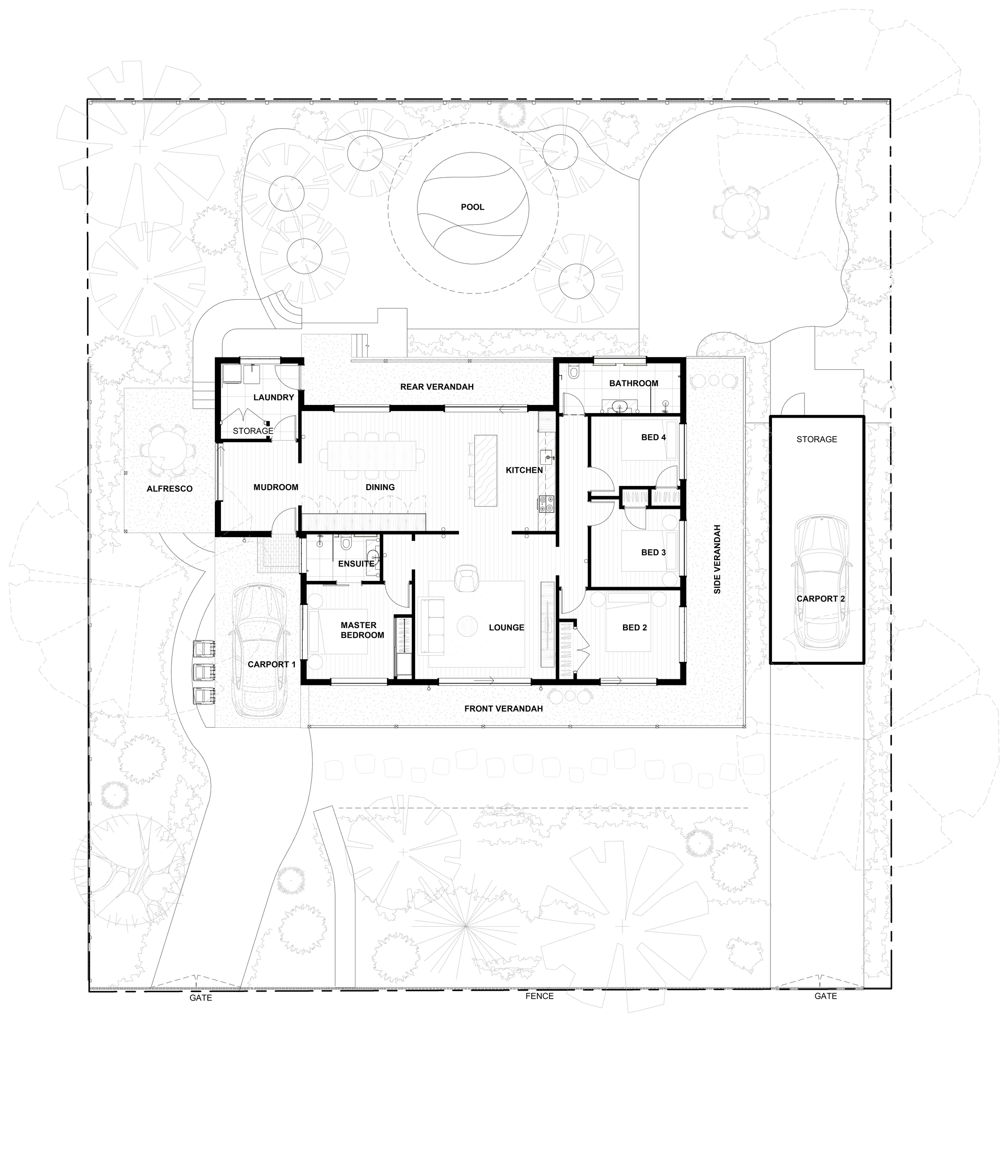 Springwood house floor plan with pool and garden.png