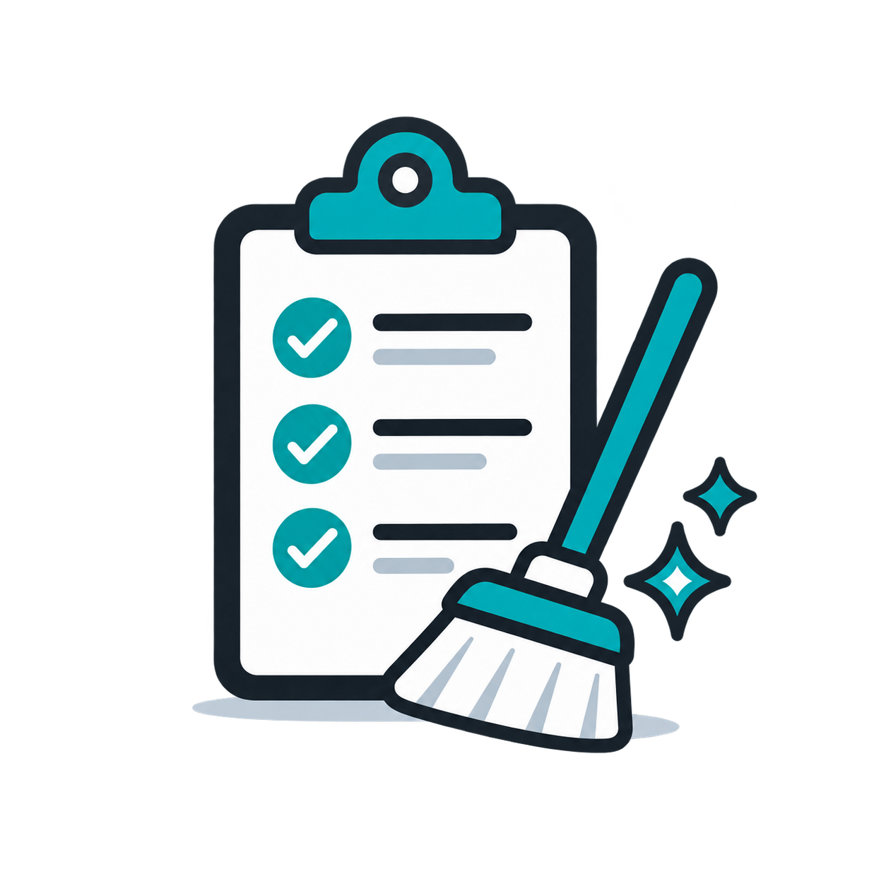 Property turnover and pre-listing cleaning icon