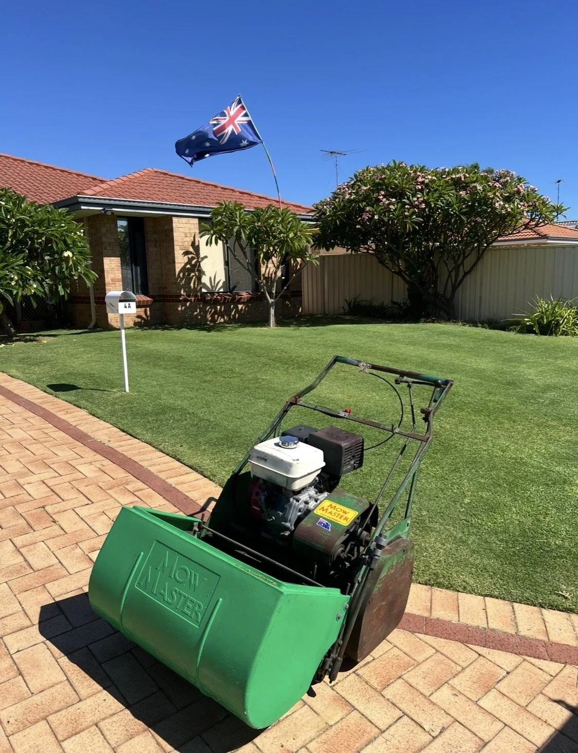Lawn aerator machine - Mandurah Mowing