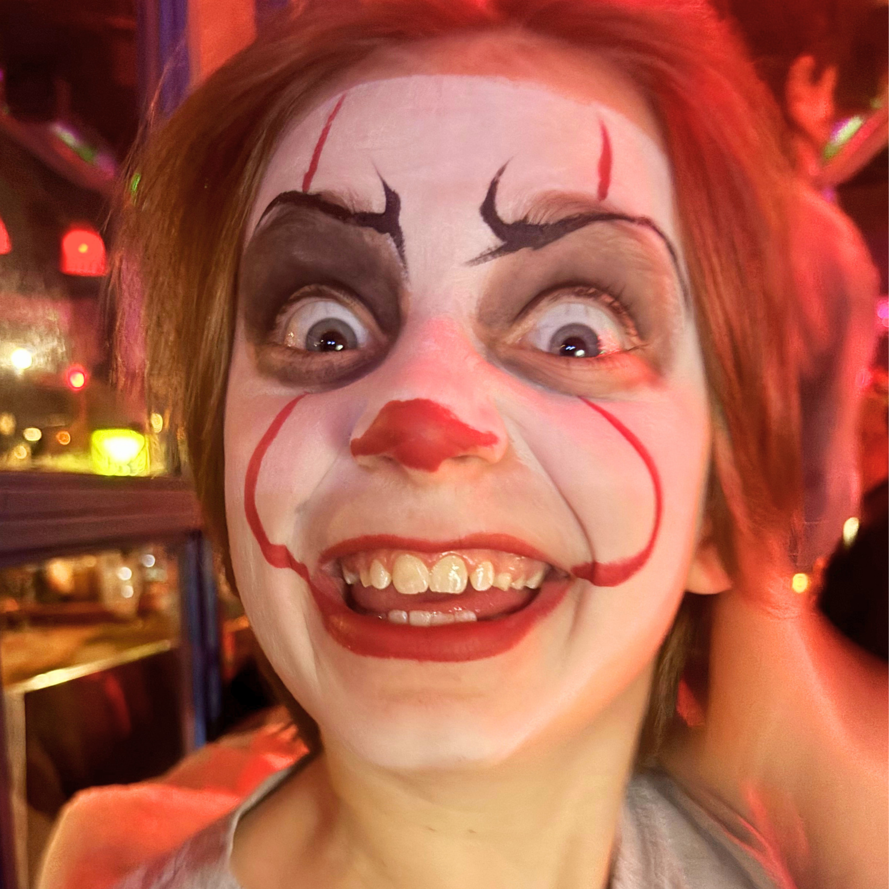 Pennywise face paint