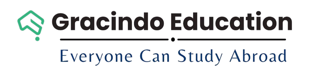 Logo for Gracindo Education with the tagline 'Everyone Can Study Abroad'.