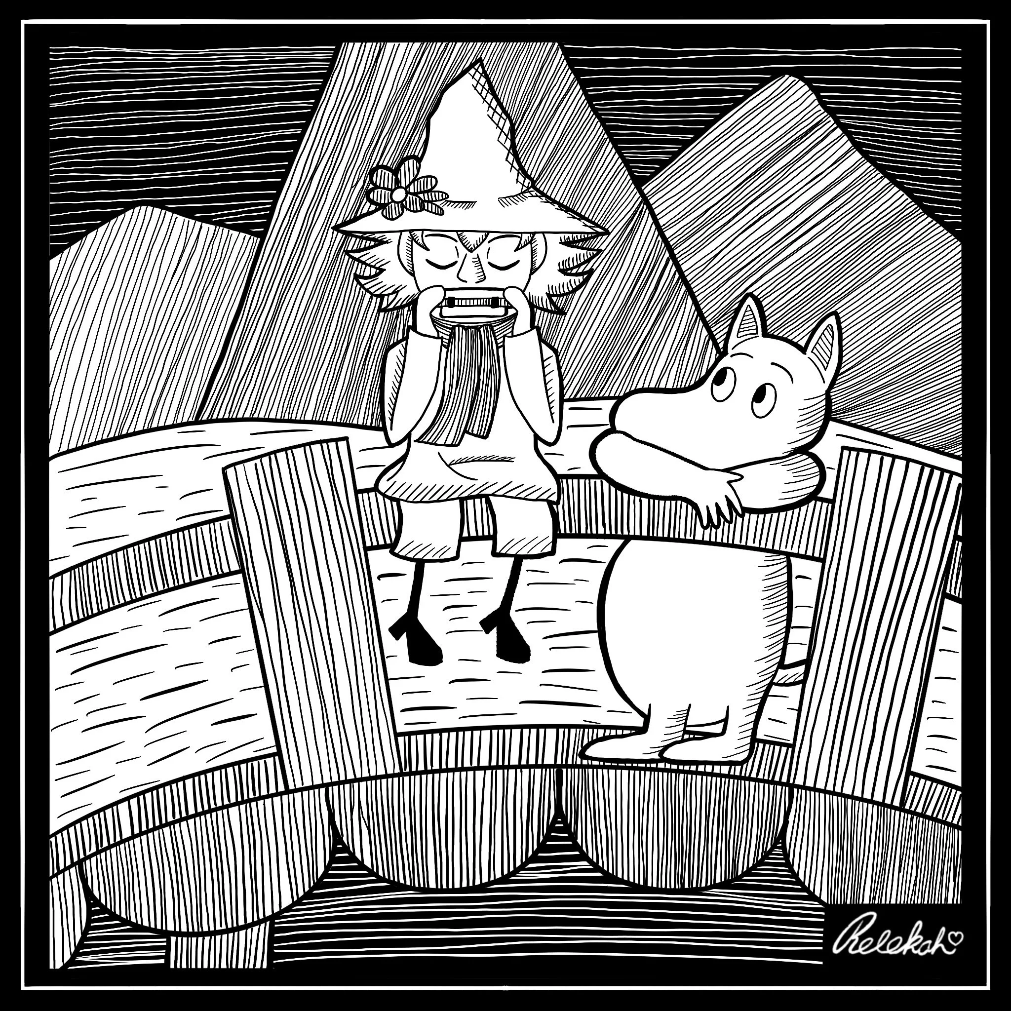 Snufkin & Moomin