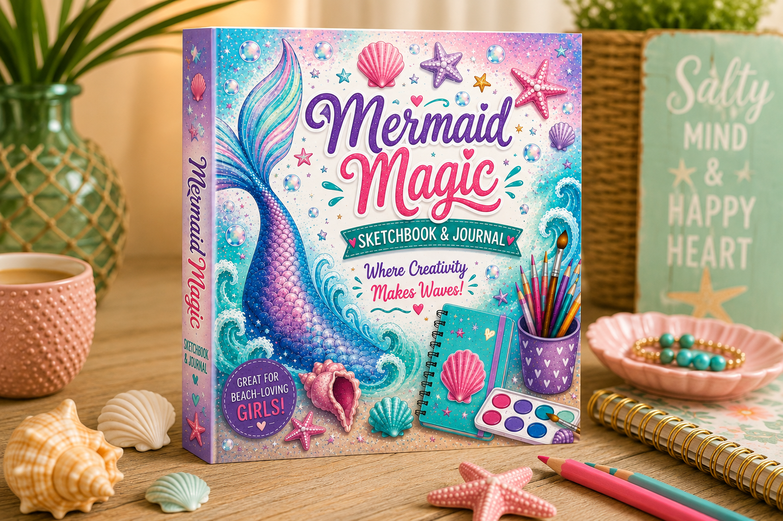 Mermaid Magic Sketchbook & Journal