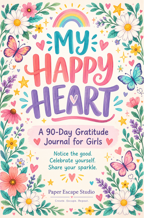 My Happy Heart- A 90-Day Gratitude Journal for Girls