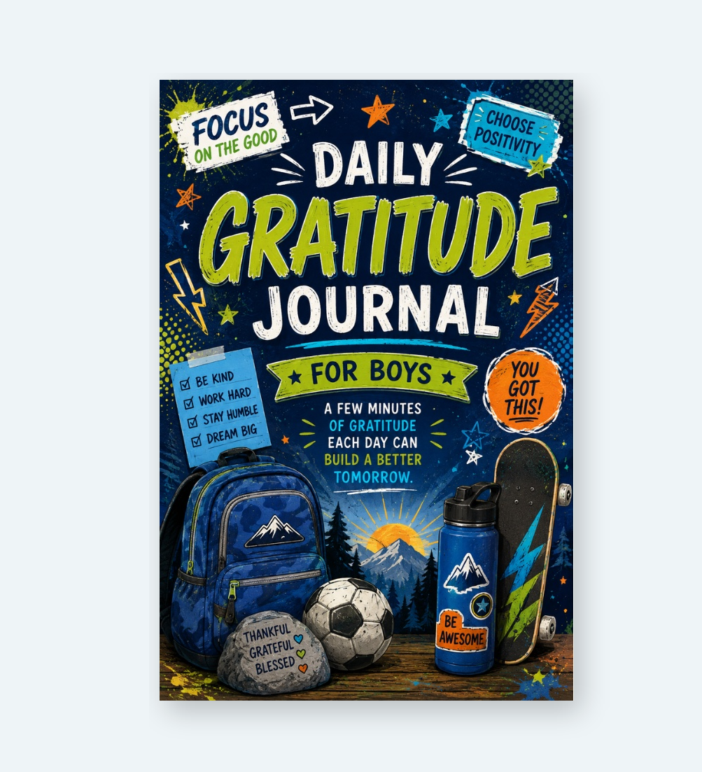 Daily Gratitude Journal for Boys