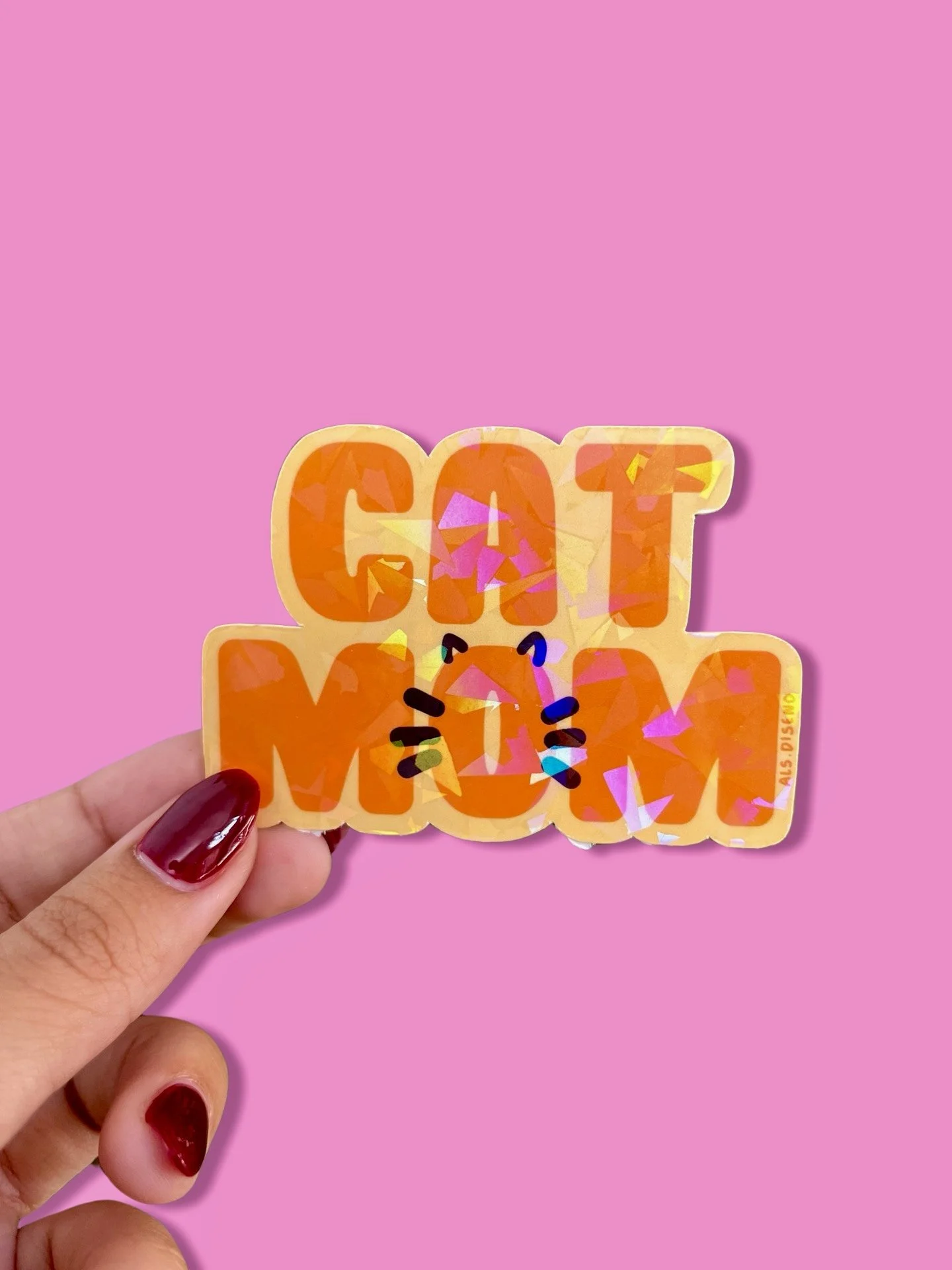 Cat Mom Sticker