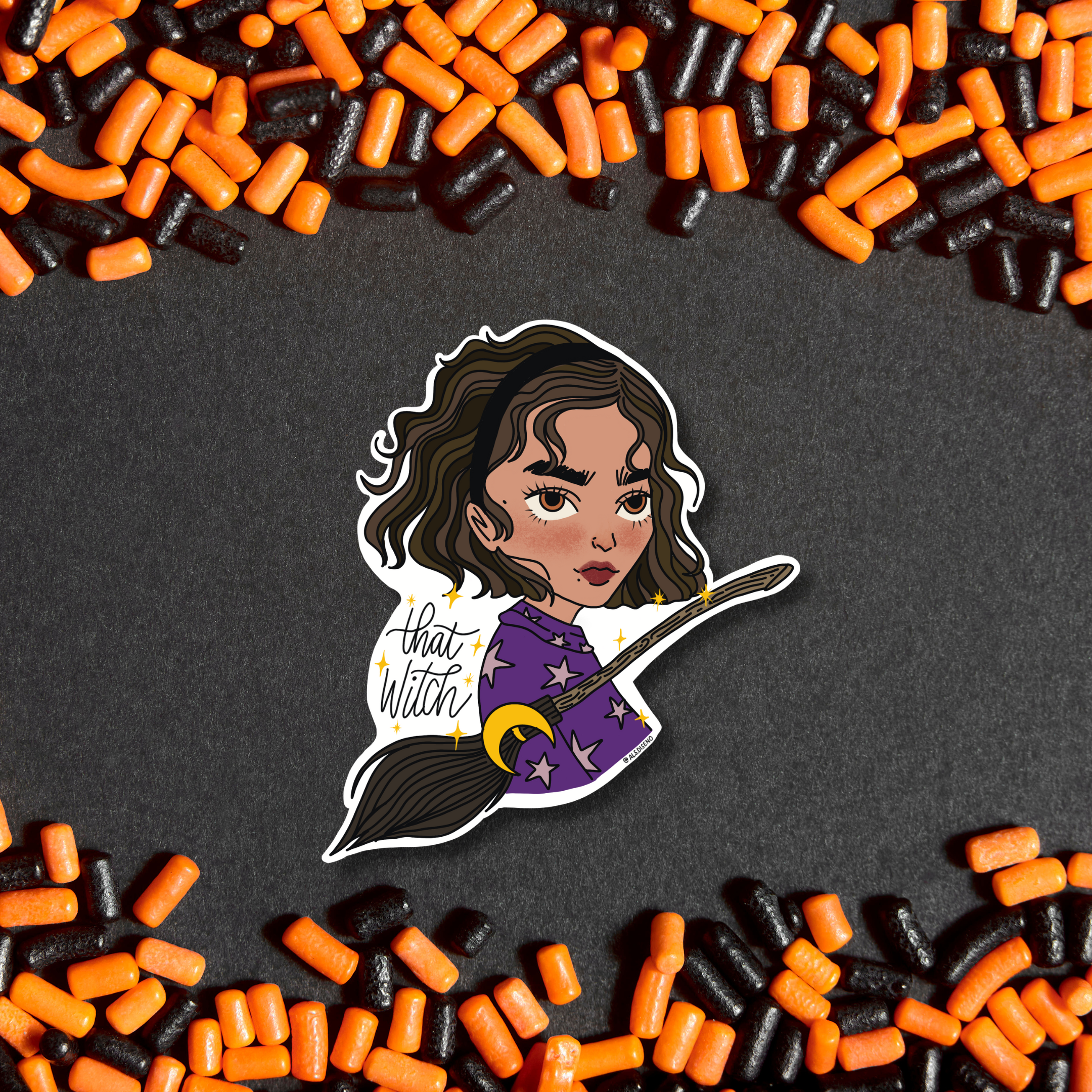 That Witch Halloween Sticker