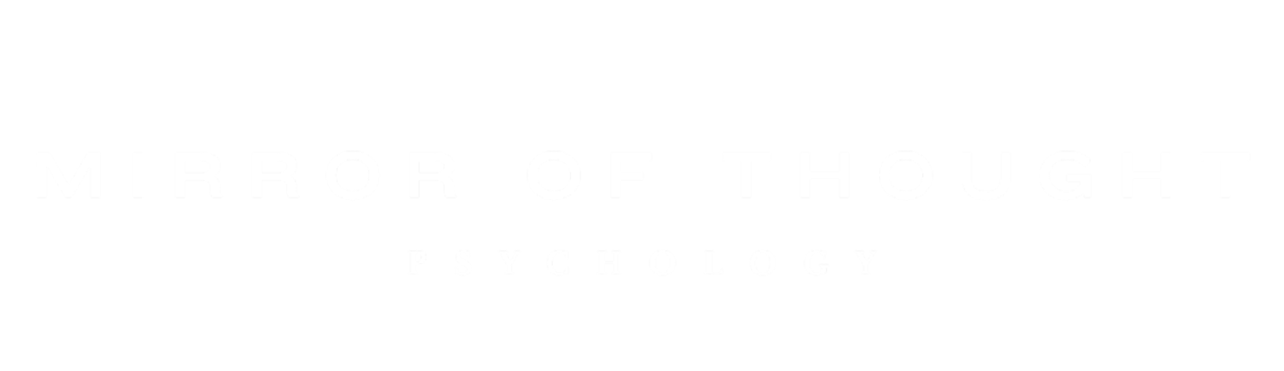 Black background with white text reading "Mirror of Thought Psychology".