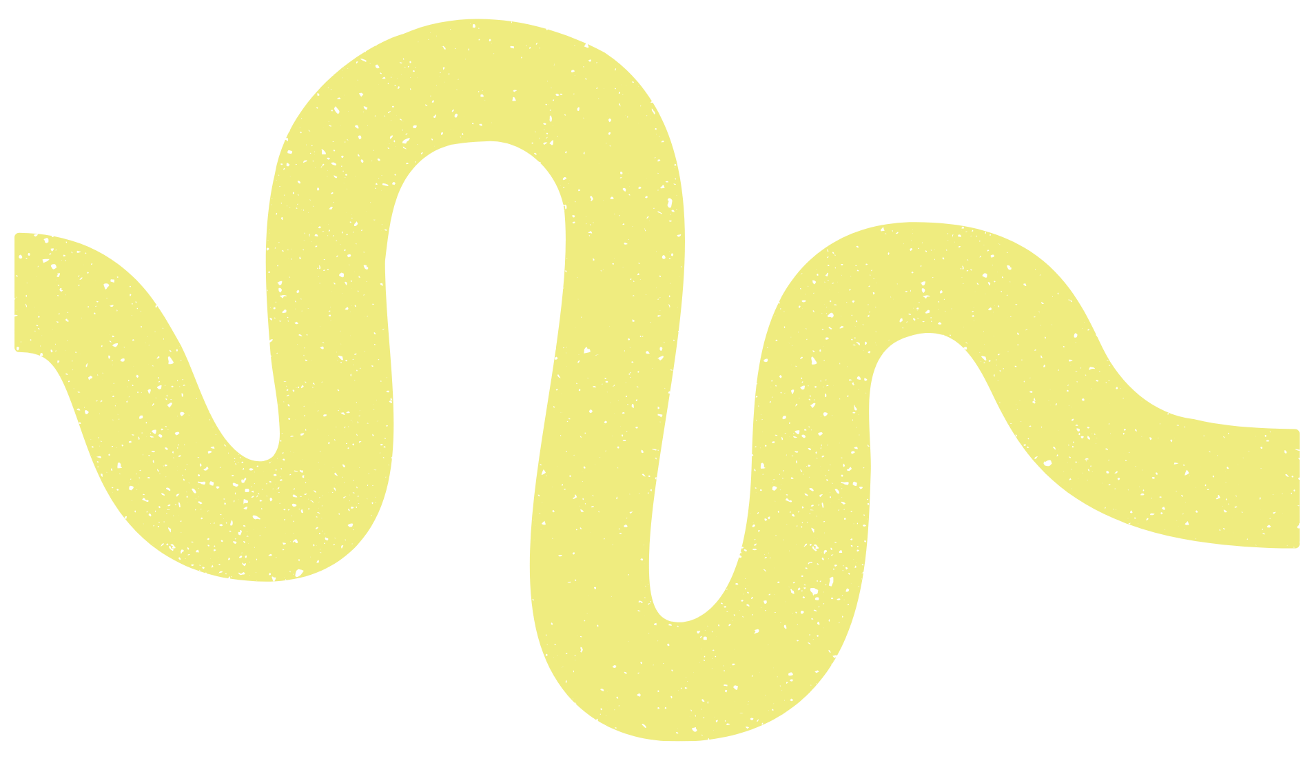 Close-up of a yellow, stylized, wavy line on a black background.