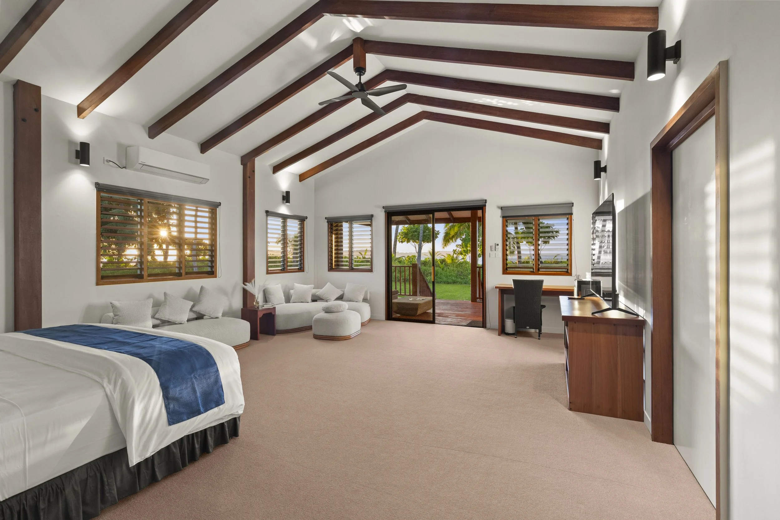 An inside shot from the Ocean view suites