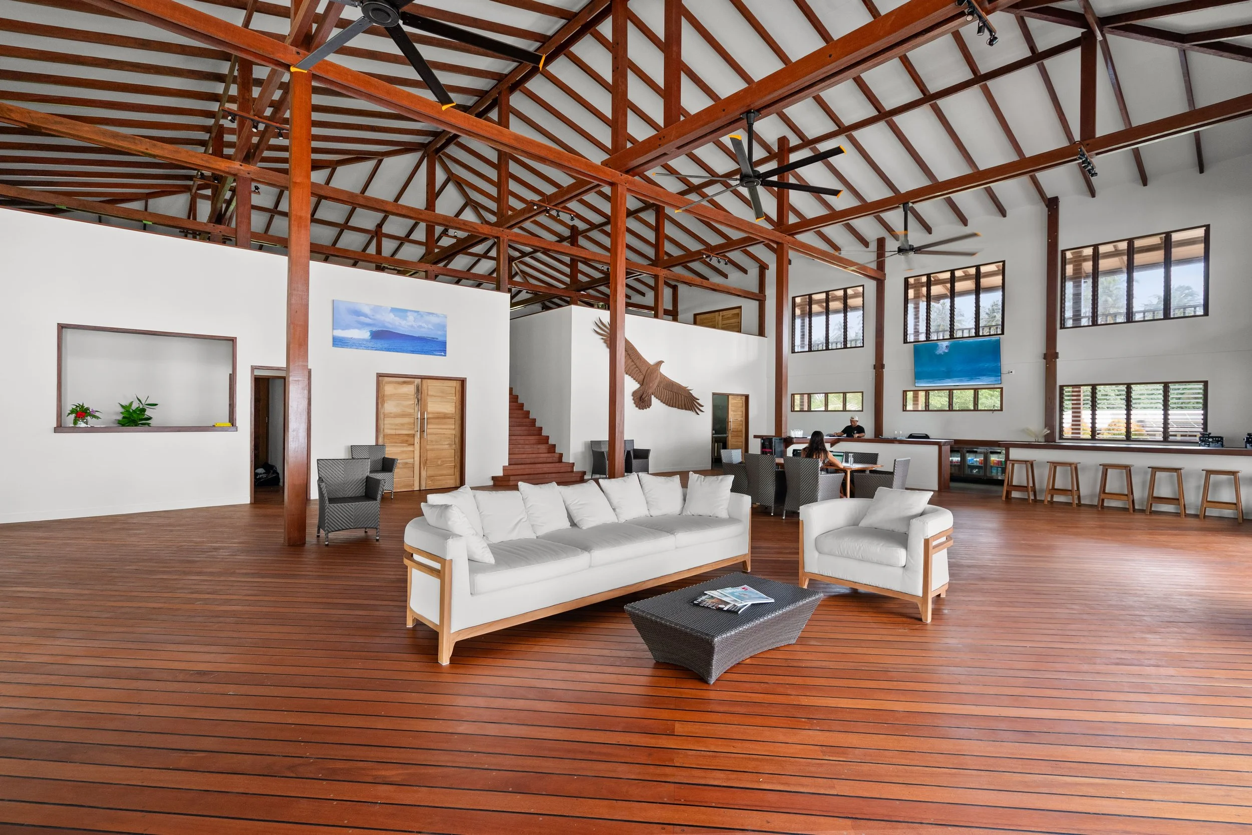 The pavilion at Tanah Mympi, completed as part of the resort's 2026 expansion.