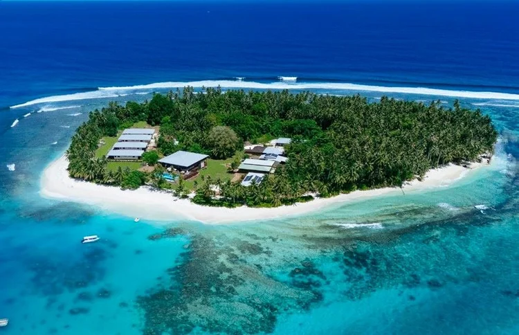 Aerial view of Tanah Mympi island