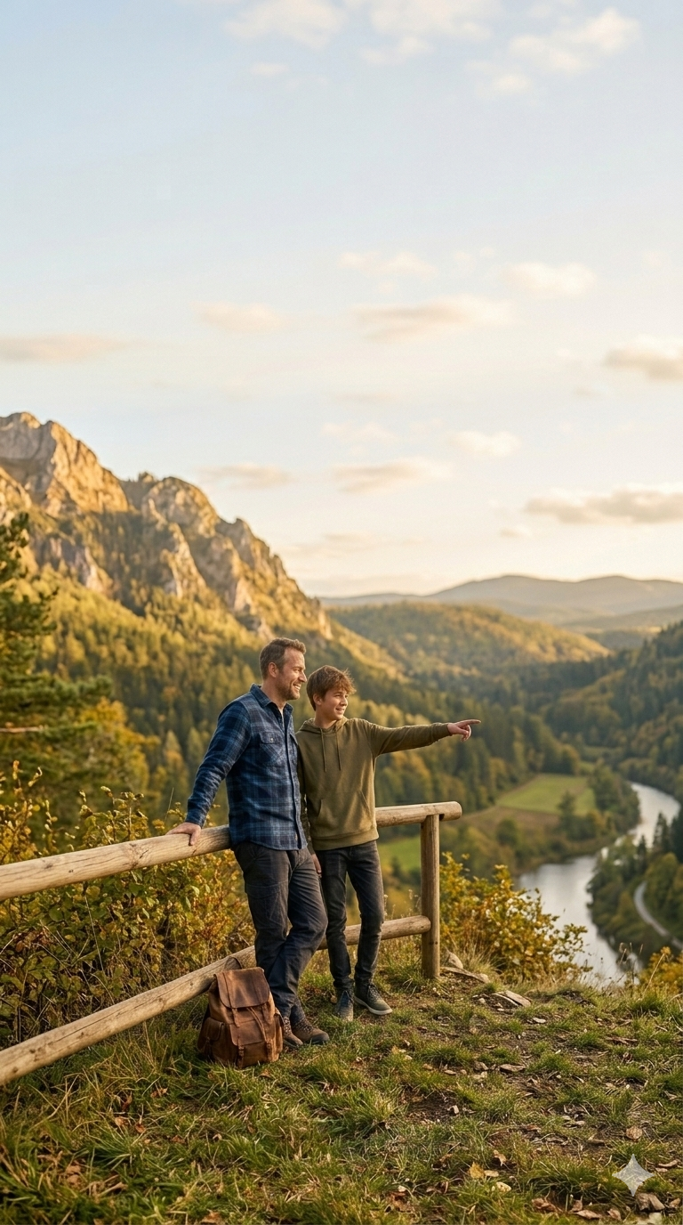 Un père et son fils dans une belle relation après un coaching efficace