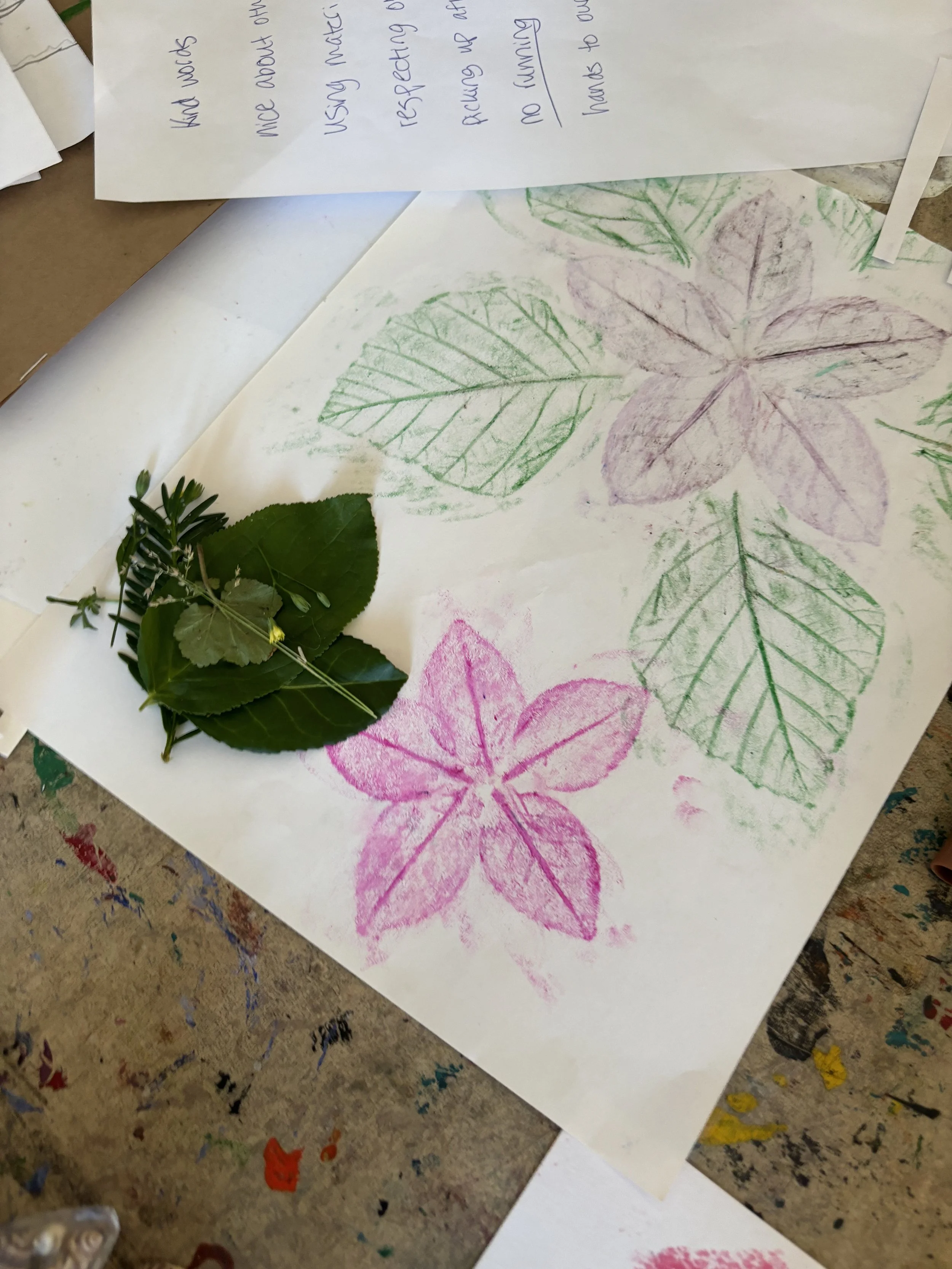 Agnes Summer Art Camp (Leaf Imprints)