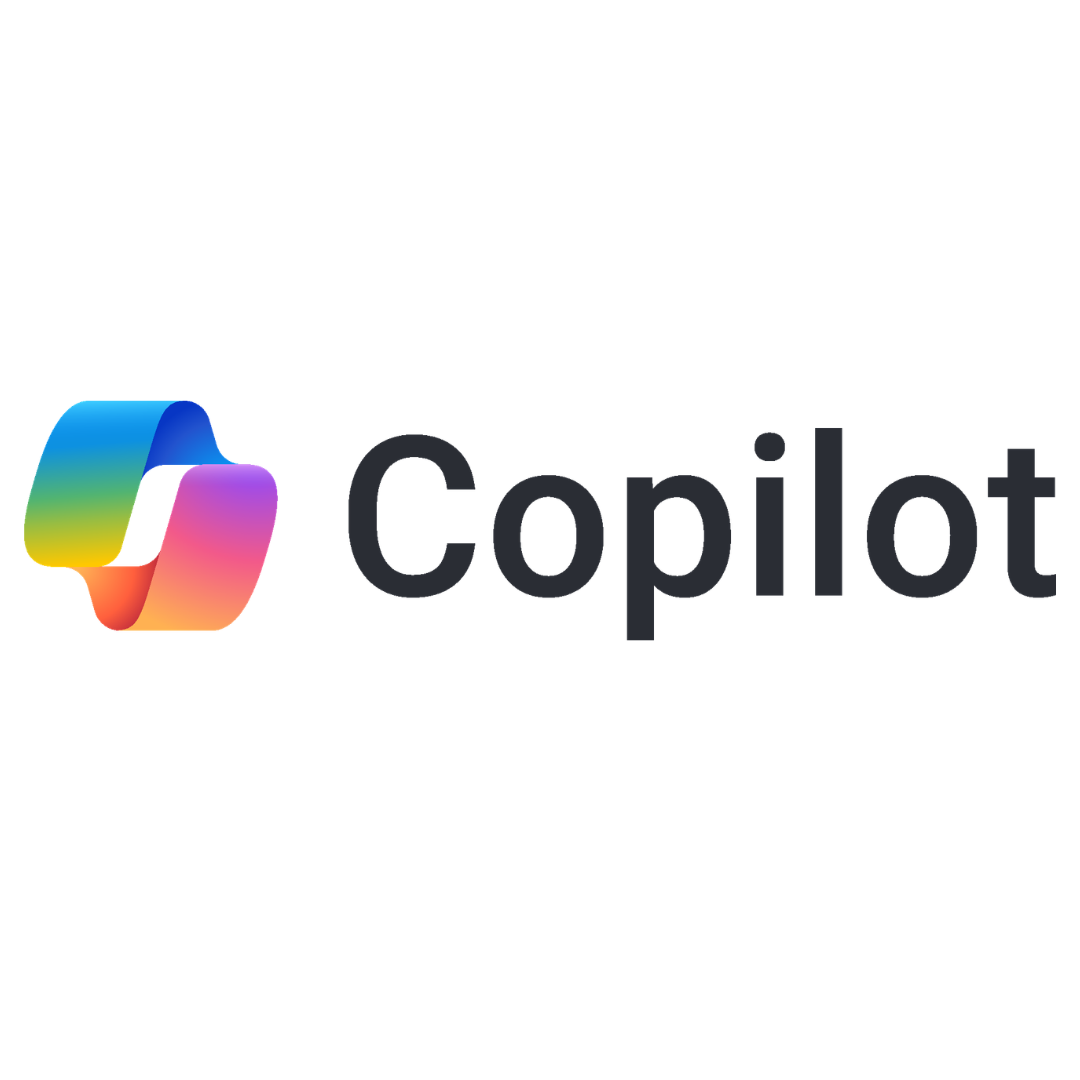 Colorful logo with a stylized hexagon shape next to the word 'Copilot' in black text.
