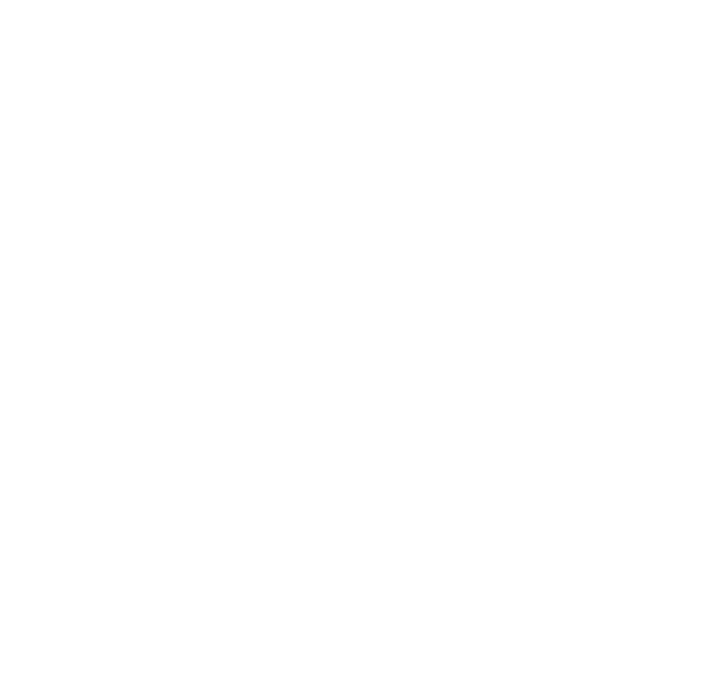 A shield icon with a checkmark in the center, representing security or protection.