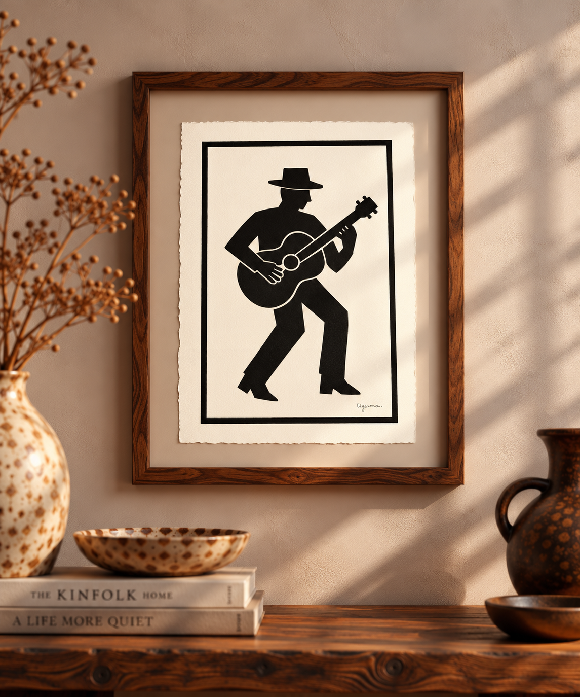 The Guitar Man | Original Ink Artwork