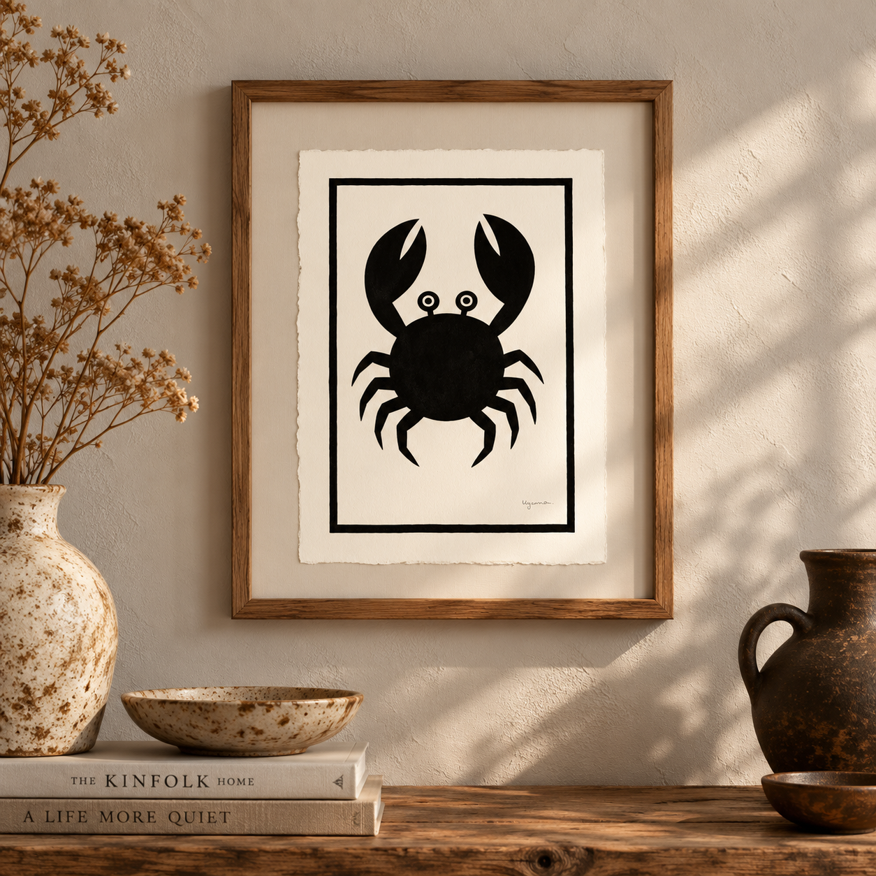 A Little Crabby | Original Ink Artwork