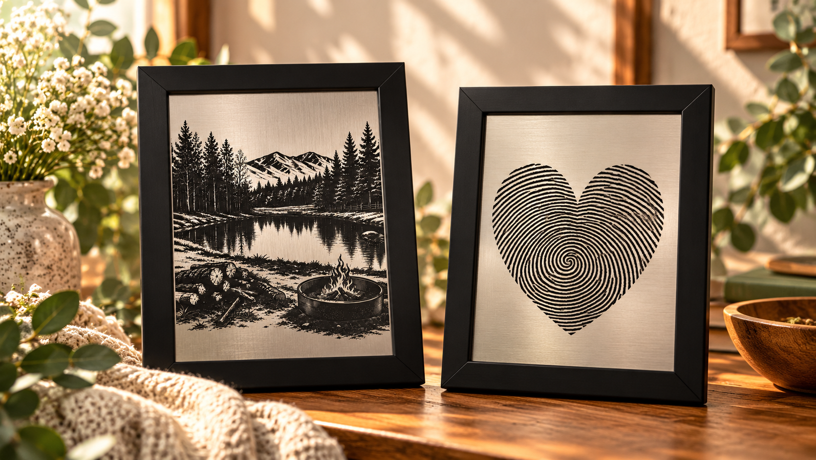 Memorial Pair + Heart