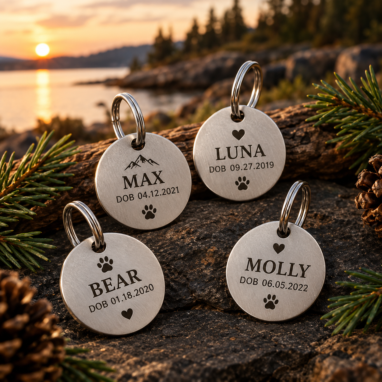 Custom Pet ID Tag – Personalized Stainless Steel