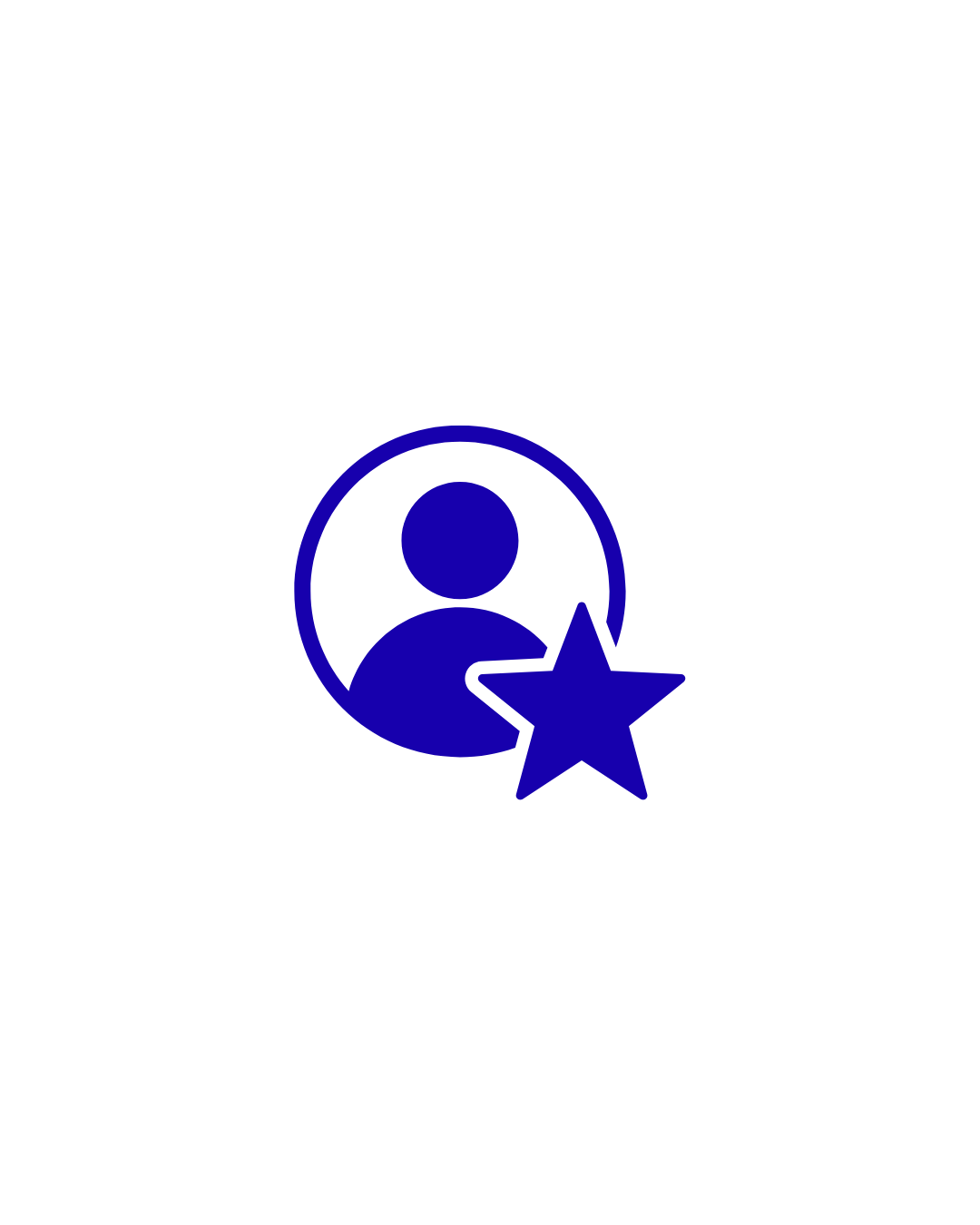 User profile icon with a star, indicating a favorite or top user