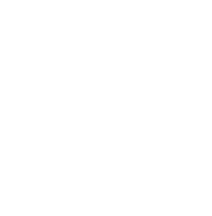 Black speech bubble with a white outline and a white arrow pointing left.