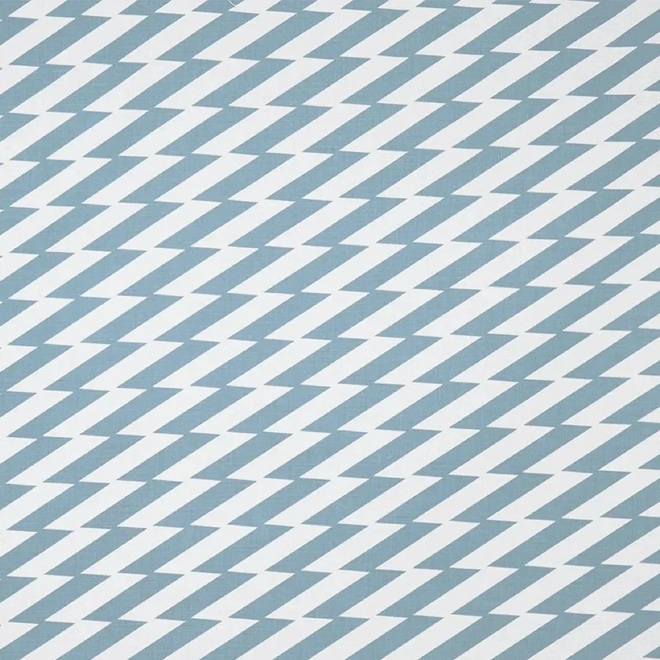 Zig Zag | Stone Blue on Natural