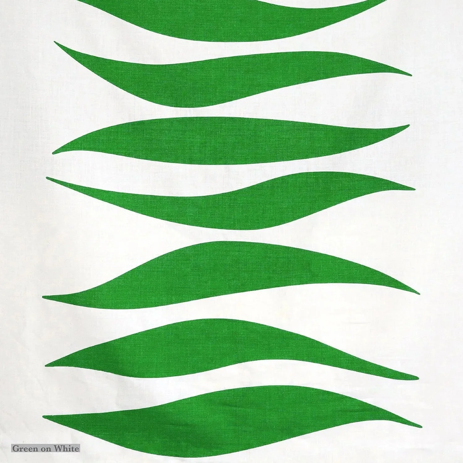 Waves | Green on White