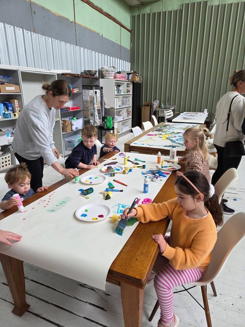 The Paint & Play studio space, another angle