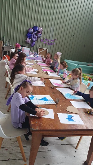 Birthday party at Paint & Play