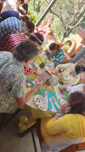 Birthday party at Paint & Play