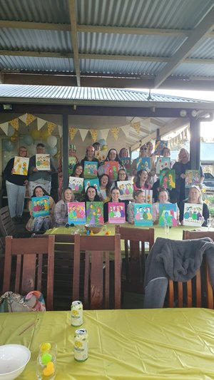 Hens night at Paint & Play