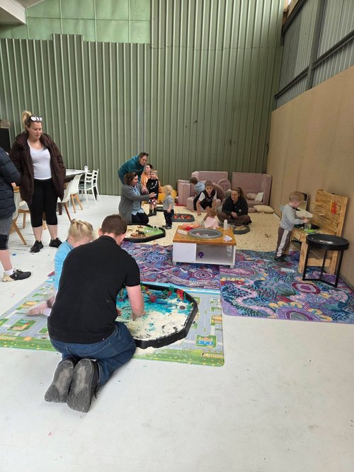 The Paint & Play studio space, another angle