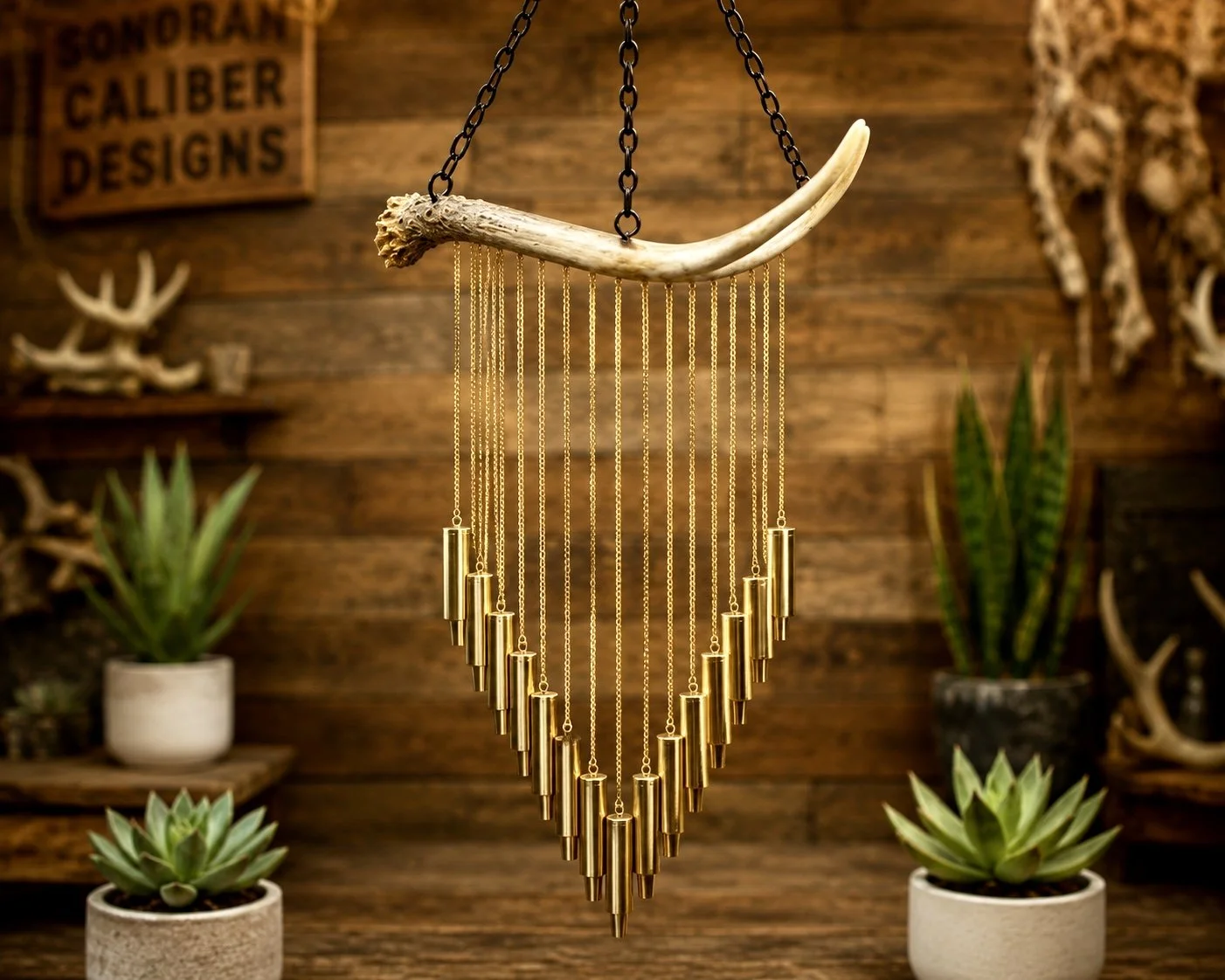 Sm Whitetail Antler Wind Chime