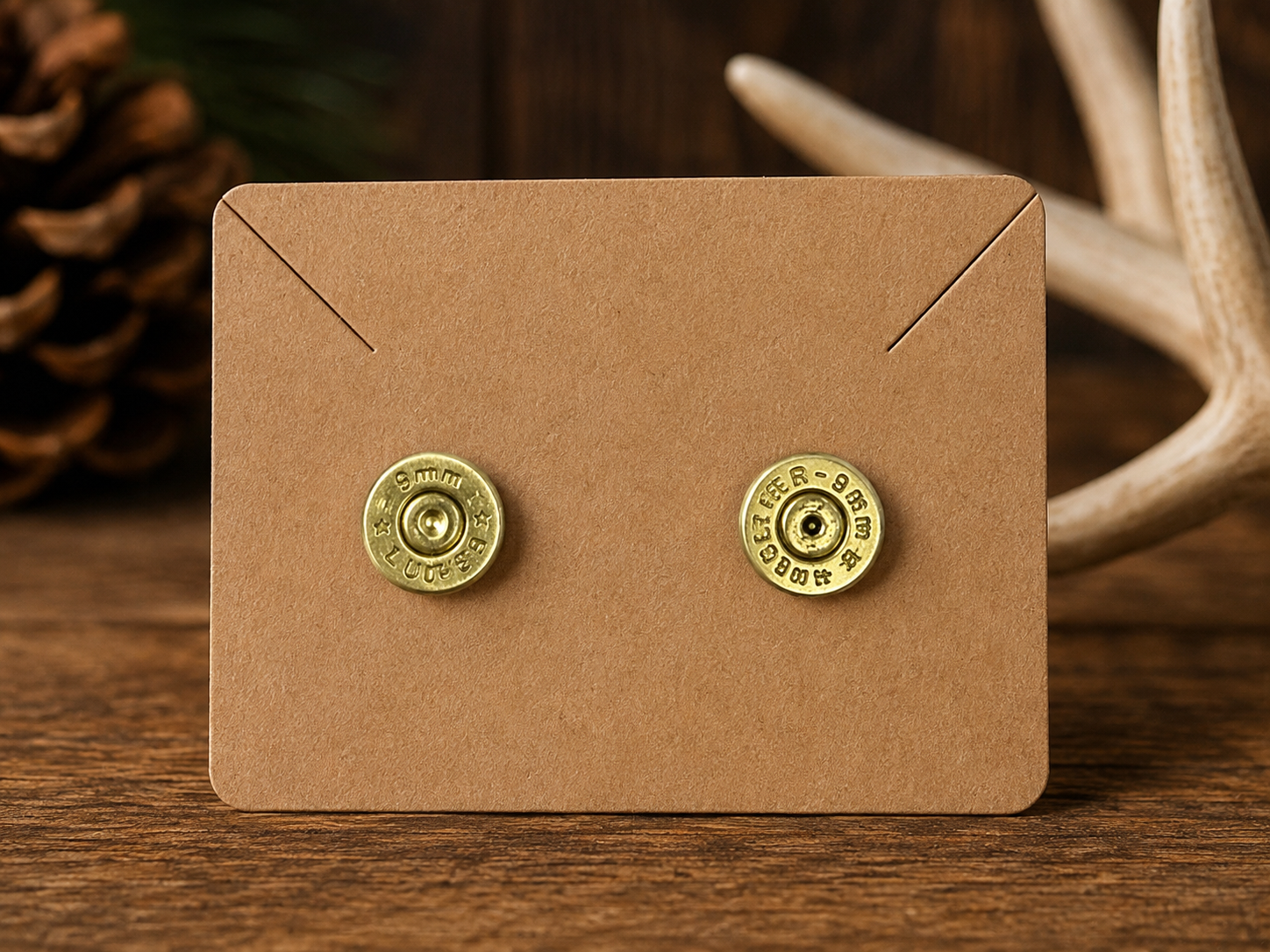 9mm bullet stud earrings
