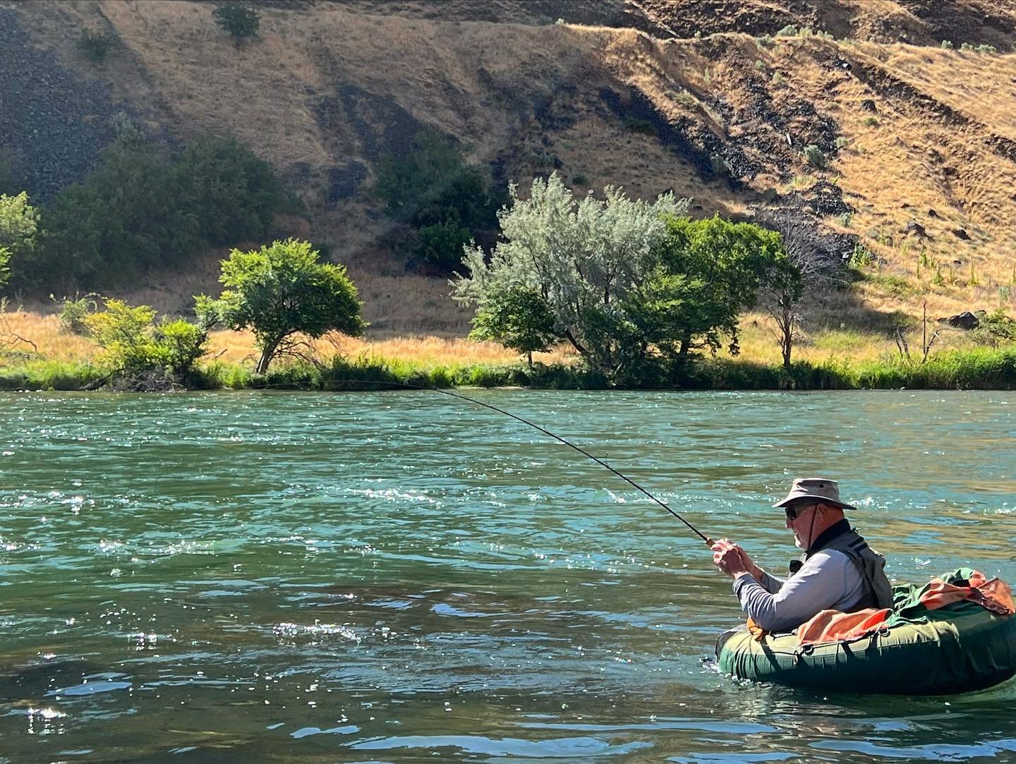 II.

A river trip is a lot like a road trip. Travelling by raft and car have been engrained in the fabric of my youth. To destroy the former, would eliminate me.  The man at the helm has changed though. My dad now sits at the front of the boat. Altho