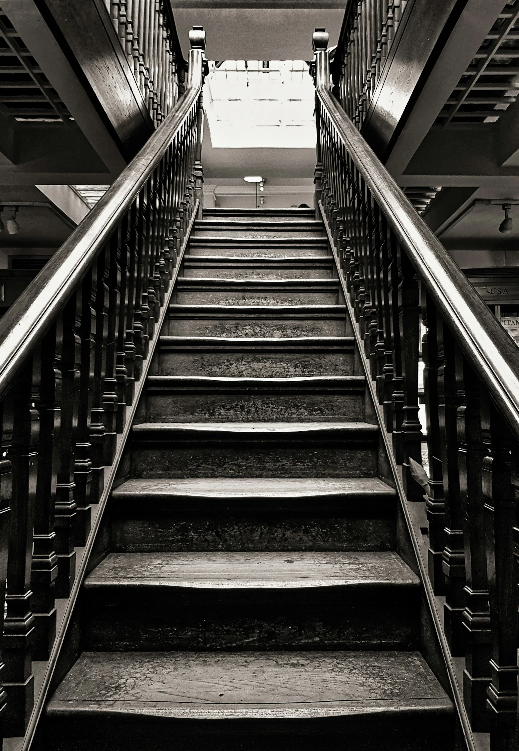 Wooden staircase