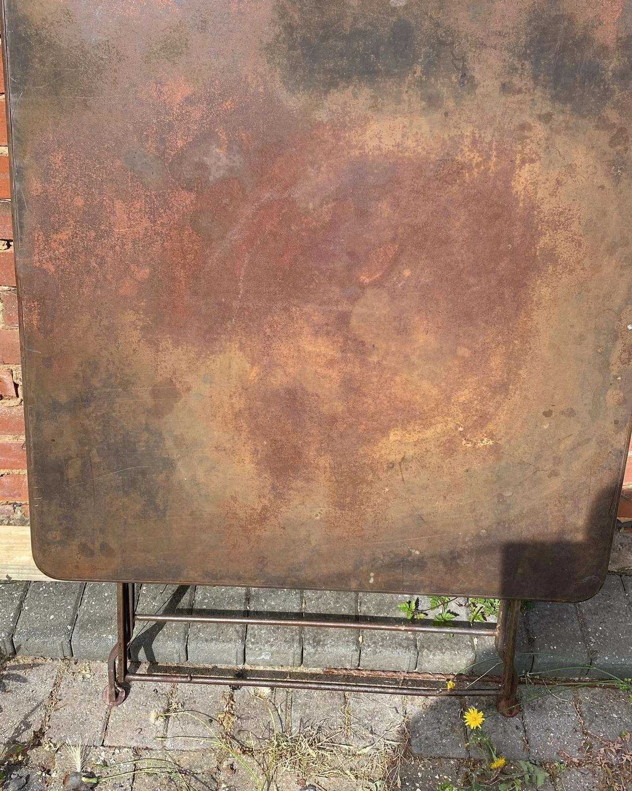 Rusty & Tarnished Metal Table