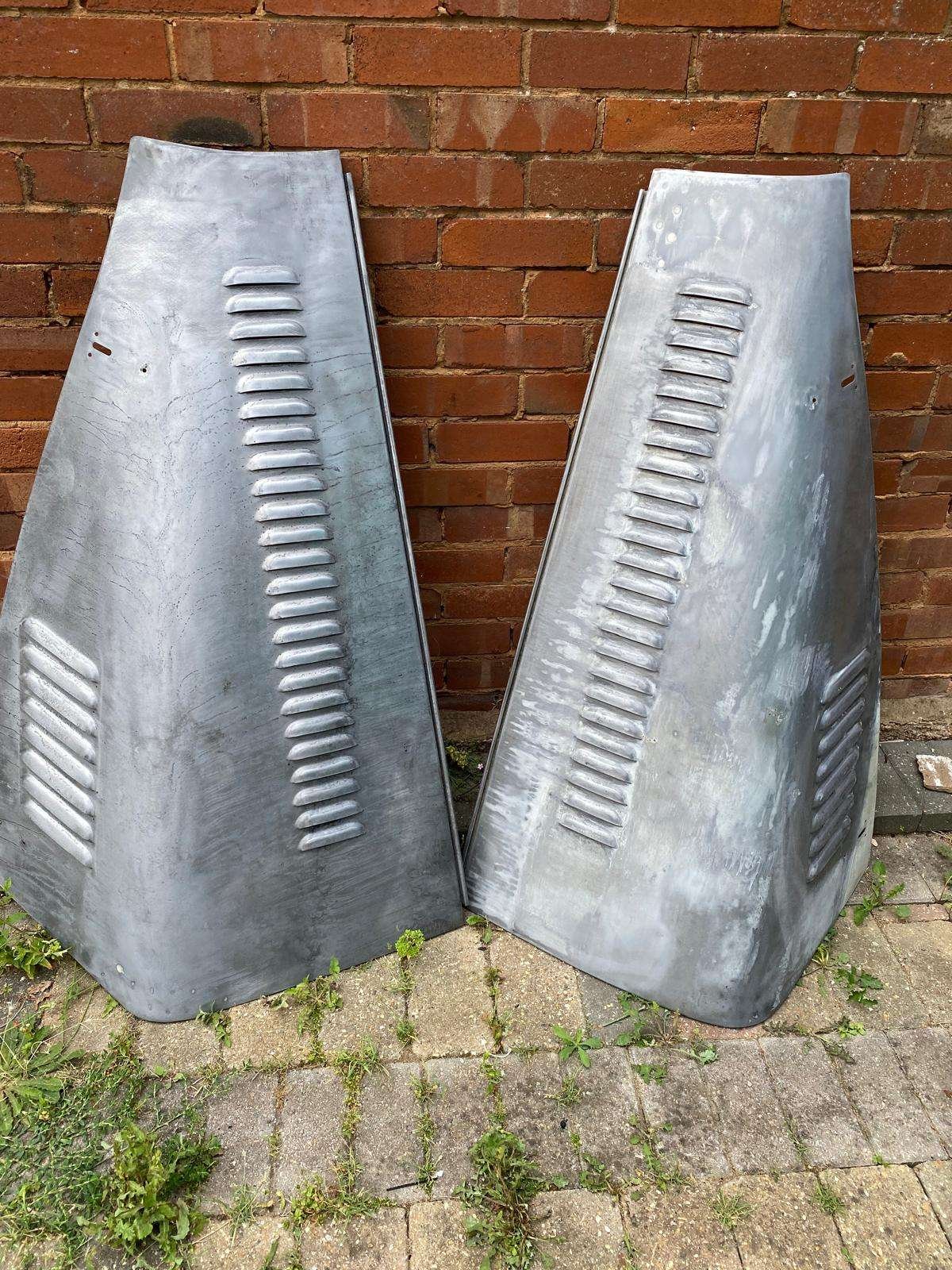Morgan Car Wings After Laser Cleaning Restoration