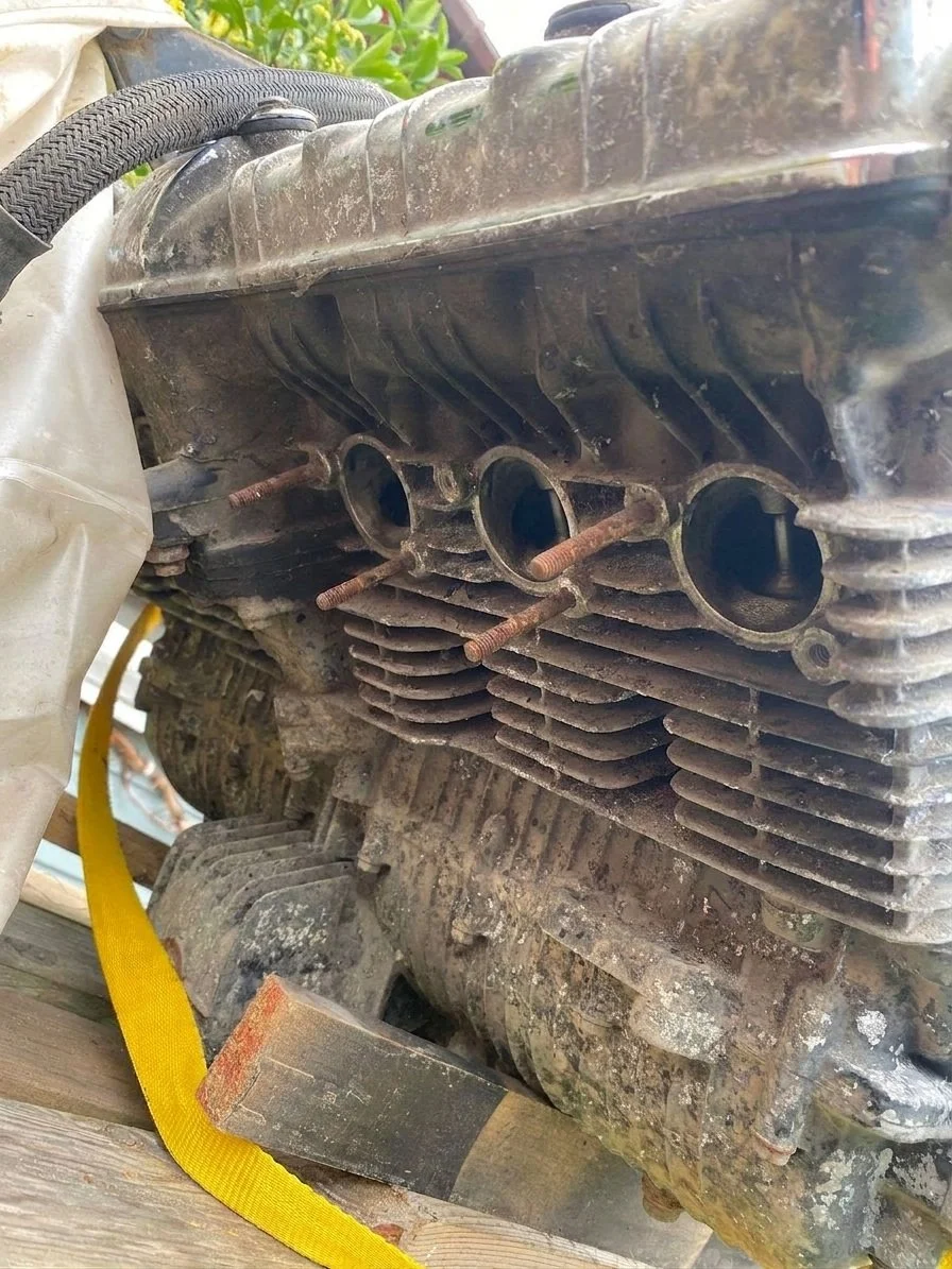 Rusty CBX 1000 CC Motorbike Engine