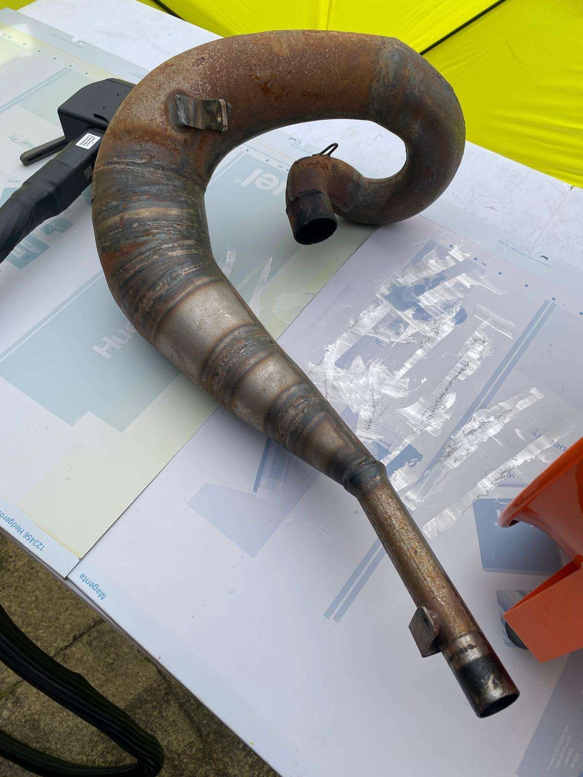 Rusty 2 Stroke Motorbike Exhaust