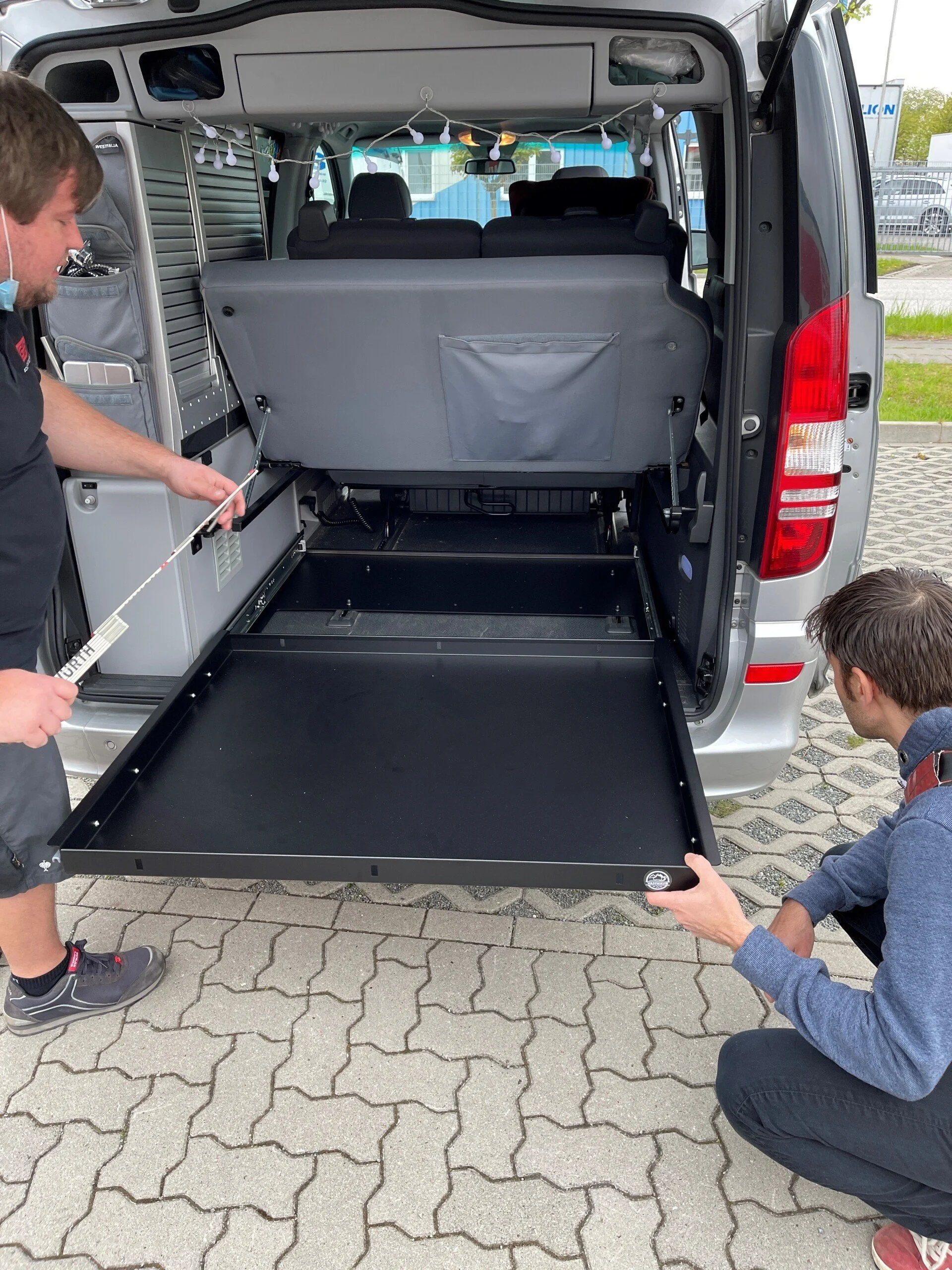 VANslide vor Ort Montage