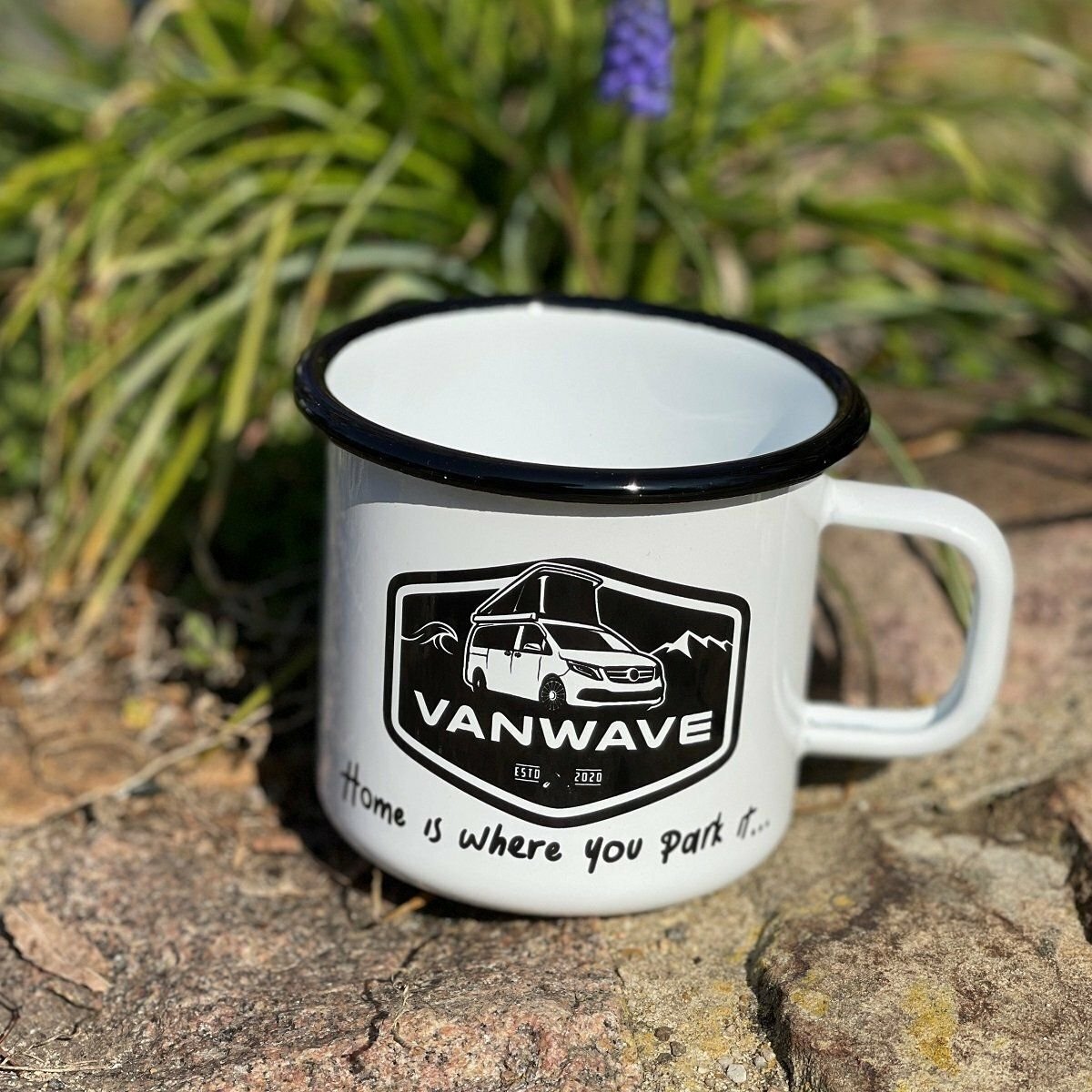 VANWAVE Emaille Tasse