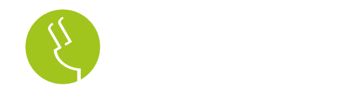 Logo der Wattstunde mit einem stilisierten Kopf und Kerzenschlitz in grün und weiß.
