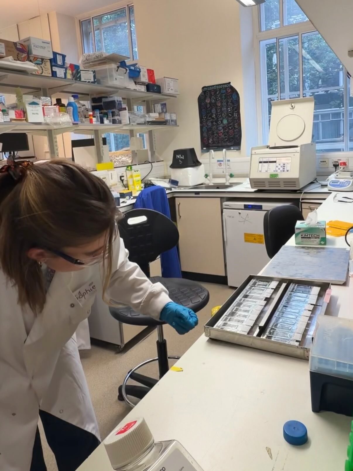 It&rsquo;s official my last few days in the lab 😭 starting write up full time at the end of this week but where has time gone?! 

🧠 sped through the final few experiments 
🥹managed to talk myself down from buying the @jellycat 
🧶 trying to keep u