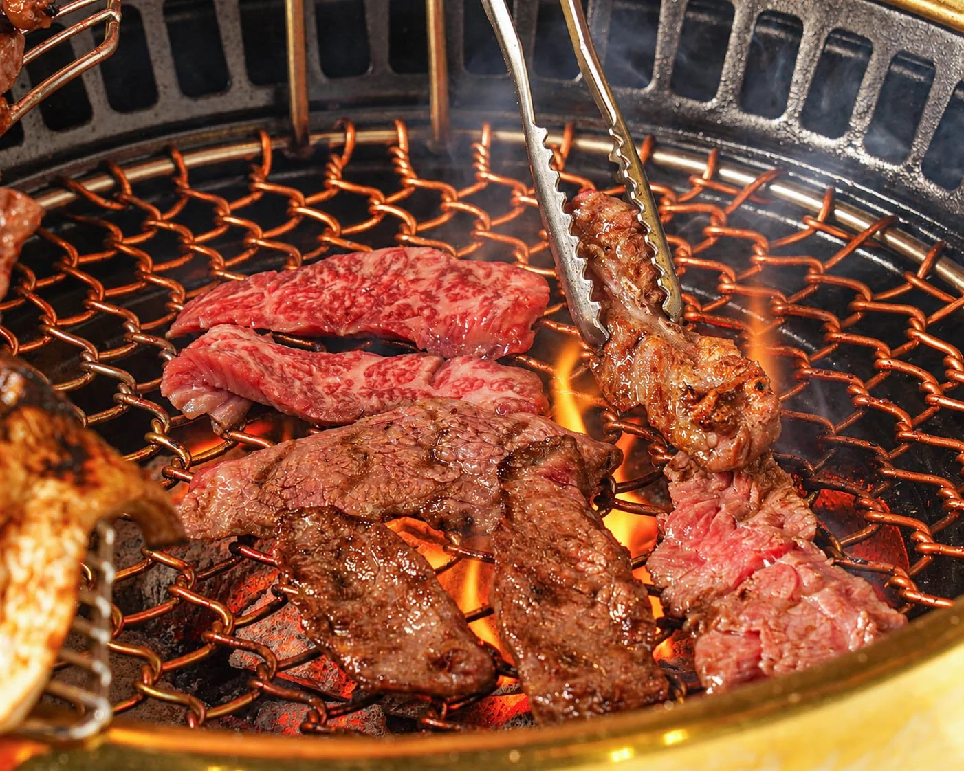 Charcoal Hanwoo Premium Beef Korean BBQ Myeongdong Hanwoojeong
